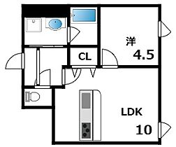 NLC芦屋  ｜ 兵庫県芦屋市川西町（賃貸マンション1LDK・2階・40.00㎡） その2