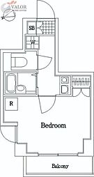 ヴェルステージ大森西 3階1Kの間取り