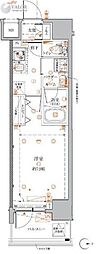 クレイシアIDZ蒲田 2階1Kの間取り
