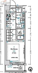 ＬＵＭＥＥＤ蒲田南 205 2階1Kの間取り