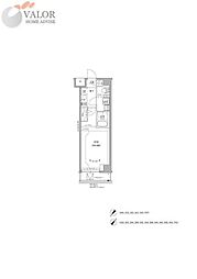RELUXIA GRANDE 川崎大師公園 1Kの間取図画像