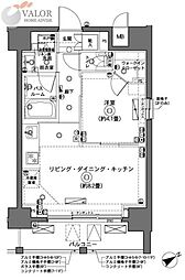 ZOOM横浜 1LDKの間取図画像