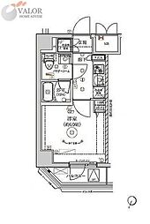 RELUXIA横濱吉野町2 1Kの間取図画像