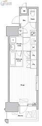 ARKMARK大森町ASYLCOURT 1Kの間取図画像
