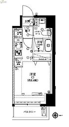ARTESSIMOGREAS ワンルームの間取図画像