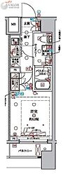 ラクラス横浜 1Kの間取図画像