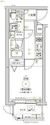 LUMEED横濱山手 1Kの間取図画像