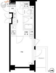 ルーブル東蒲田七番館 1Kの間取図画像