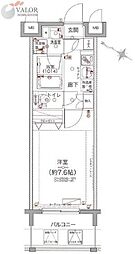 Le'a横濱関内壱番館 1Kの間取図画像