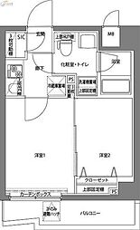 パティーナ京急蒲田 2Kの間取図画像