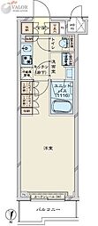 ルーブル川崎鷺沼 1Kの間取図画像