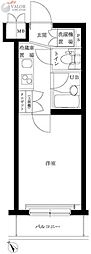 ルーブル西馬込参番館 1Kの間取図画像