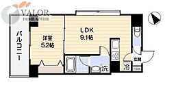 GRACIAYOKOHAMA 1LDKの間取図画像
