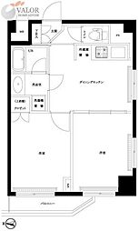 ルーブル蒲田七番館 2DKの間取図画像
