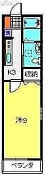 GreenGarnet 1Kの間取図画像