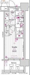 グランド・ガーラ川崎西口 1Kの間取図画像