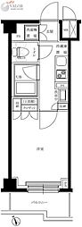 ルーブル仲六郷弐番館 1Kの間取図画像
