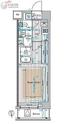 ブライズ蒲田サウス 1Kの間取図画像