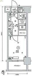 スカイコート蒲田ガーデン 1Kの間取図画像