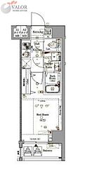 Log桜木町 1Kの間取図画像