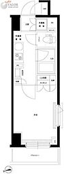 ルーブル仲六郷壱番館 1Kの間取図画像