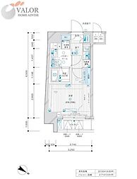 MAINSTAGE川崎6エグザ 1Kの間取図画像