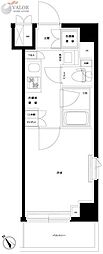 ルーブル川崎中丸子 1Kの間取図画像