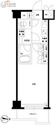 ルーブル武蔵新城六番館 1Kの間取図画像