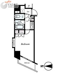 メインステージ蒲田 1Kの間取図画像