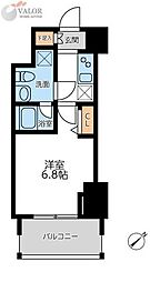 プライマル横濱平沼橋 1Kの間取図画像
