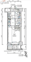 オーキッドレジデンス鶴見 1Kの間取図画像