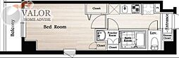 Nステージ鶴見 1Kの間取図画像