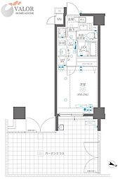 AELL横浜吉野町 1Kの間取図画像