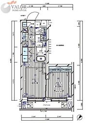 メインステージ武蔵中原ベーシス 2Kの間取図画像