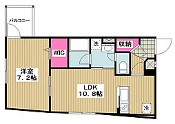 東急田園都市線 南町田グランベリーパーク駅 徒歩8分の賃貸アパート 1階1LDKの間取り
