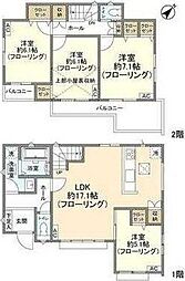 JR横浜線 町田駅 バス29分 市立室内プール下車 徒歩4分の賃貸一戸建て 2階4LDKの間取り