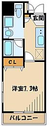 JR横浜線 町田駅 徒歩6分の賃貸マンション 12階1Kの間取り