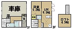 ベッロスクーデリア 1LDKの間取図画像
