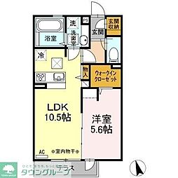 コンフォートプラス・T 1LDKの間取図画像