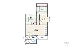 間取図画像 3LDK