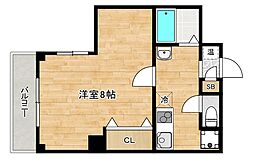 ミーネ新町弐番館 1Kの間取図画像