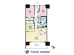 ファインシティ東松戸モール&レジデンス 3LDKの間取図画像