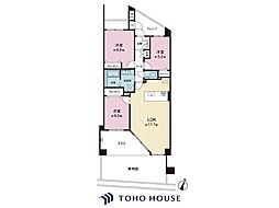 レクセルガーデン鎌ヶ谷ビューステージ 3LDKの間取図画像