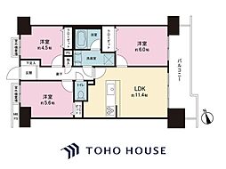 ライオンズシティ本八幡 3LDKの間取図画像