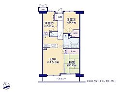 ロイヤルステージ鎌ヶ谷 3LDKの間取図画像