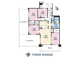 オーベル柏の葉ヒルズ参番館 4LDKの間取図画像