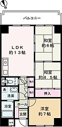 アルコラカーサ佃町2 3LDKの間取図画像