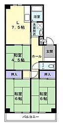 北在家アパートメント 3階