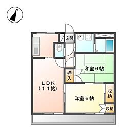 間取図画像 2LDK