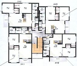 Kレジデンス御旅 2階2LDKの間取り